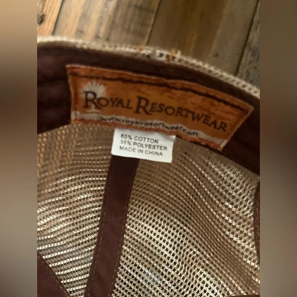ROYAL RESORTWEAR Trucker Hat Mount Rushmore Mens OS Brown Souvenir Americana